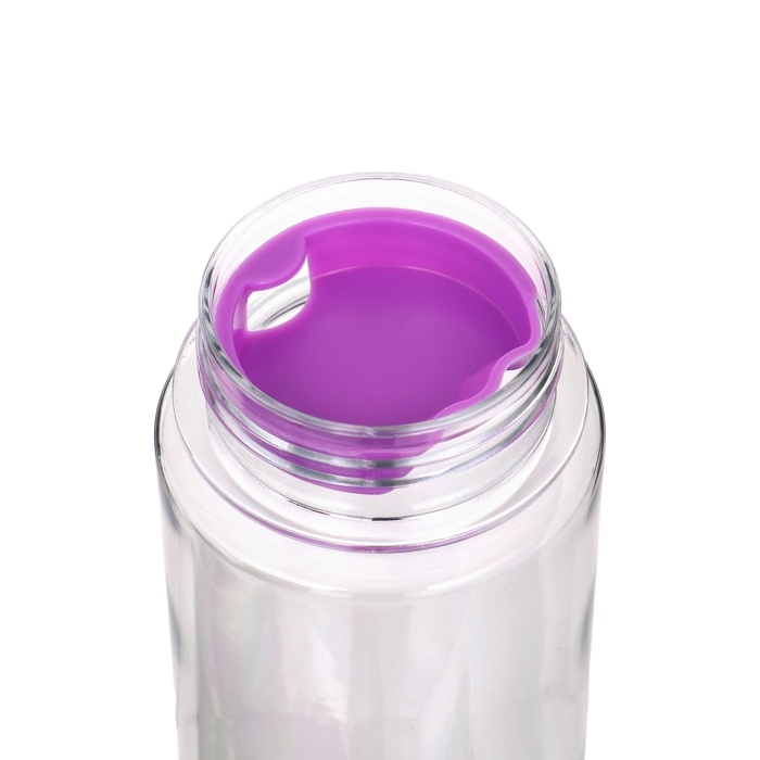 Бутылка для воды, 500 мл, My bottle, 19.5 х 6 см, чехол в комплекте, фиолетовая Бутылка для воды, 500 мл, My bottle, 19.5 х 6 см, чехол в комплекте, фиолетовая