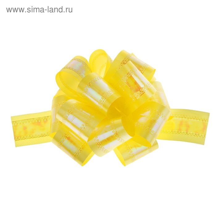 Бант-шар №5 перламутровый, цвет желтый Бант-шар №5 перламутровый, цвет желтый