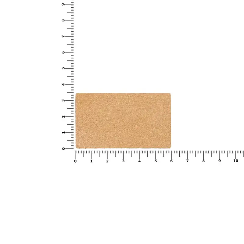 Лейбл кожаный Pasek, M, бежевый