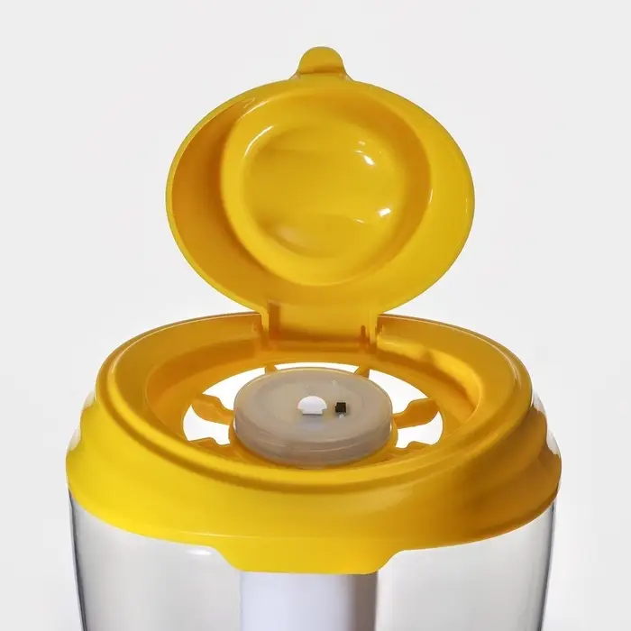 Башня пивная &laquo;Вавилон&raquo;, 3 л, колба для льда, подсветка, батарейки cr 2032, пластик, жёлтая