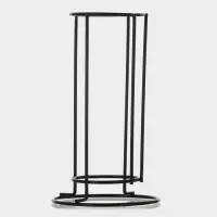 Набор кружек Доляна &laquo;Квартет&raquo;, 4 шт., 250 мл. на металлической подставке, стекло, прозрачный