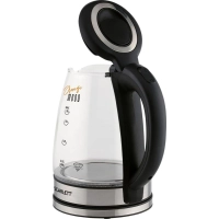 Чайник SCARLETT SC-EK27G36,электрический, стекло, 1800Вт, 1.8л, черный