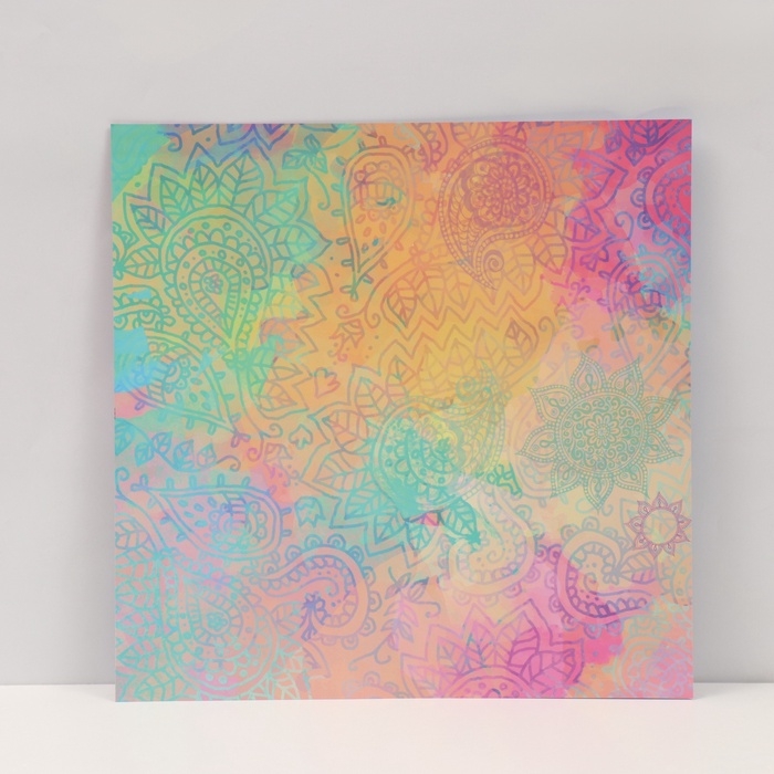 Фотофон двусторонний картон плотность 350 гр Фотофон двусторонний картон плотность 350 гр "Мехенди" 50х50 см