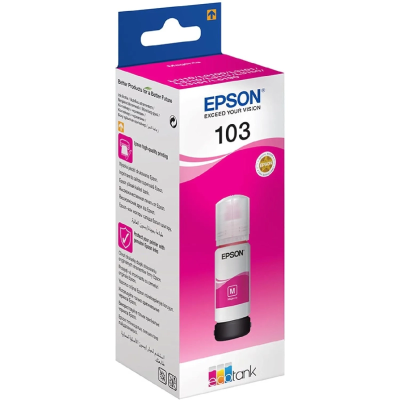 Чернила Epson 103 C13T00S34A пурп. для L3110/L3150