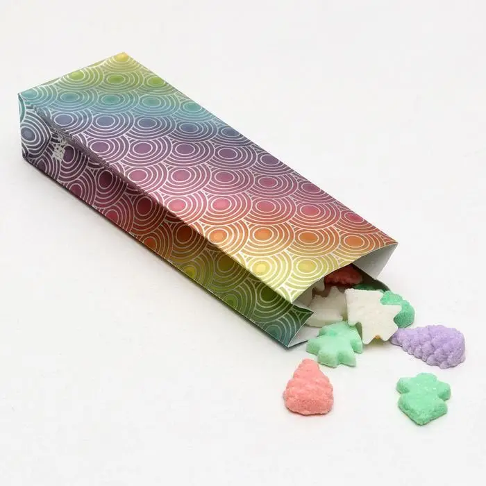 Пакет бумажный фасовочный Пакет бумажный фасовочный "Радуга", матовый, 7 х 4 х 20.5 см