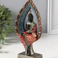 Сувенир полистоун "Будда в ярком одеянии в капле" 4,6х10х20,7 см