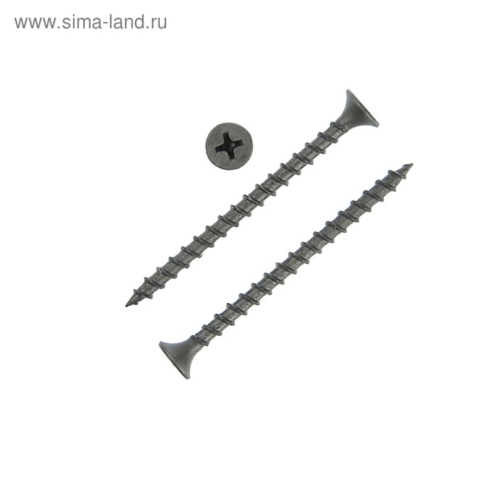 Саморез по дереву, 3.5х55 мм, оксид, крупный шаг, 15 кг Саморез по дереву, 3.5х55 мм, оксид, крупный шаг, 15 кг