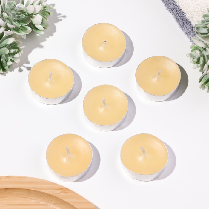 Свечи чайные ароматизированные Свечи чайные ароматизированные "Жасмин" в подарочных коробках, 18 шт