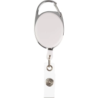 Держатель для бейджа Комус с рулеткой белый (без бейджа) 1шт