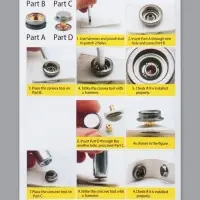 Кнопки установочные, Дельта, d=15 мм, 40 шт., с установщиком, в органайзере, 11.8&times;8.1&times;2.3 см, цвет серебряный