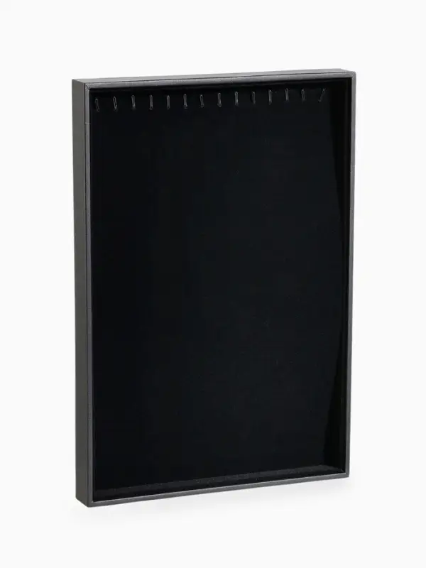 Подставка для украшений QF, 14 крючков, 24&times;35&times;3 см, чёрная