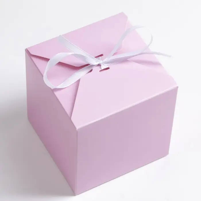 Коробка складная розовая, 10×10×10 см Коробка складная розовая, 10×10×10 см