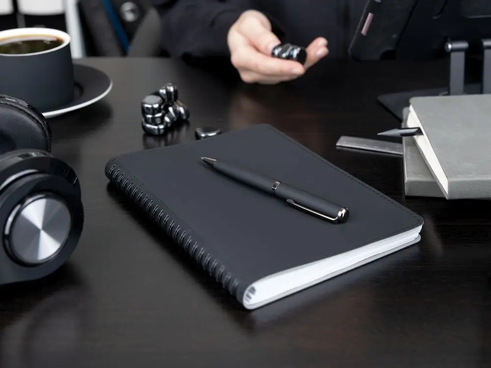 Ручка шариковая Inkish Gunmetal, белая