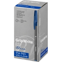 Ручка шариковая неавтомат. BV GripWrite Grey 0,7мм, синяя, 20-0326/02
