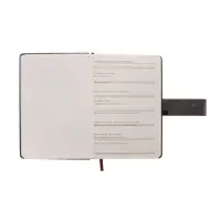 Ежедневник недатированный формат А5, с хлястиком, 112л, линия, пвх, Серый Ежедневник недатированный формат А5, с хлястиком, 112л, линия, пвх, Серый