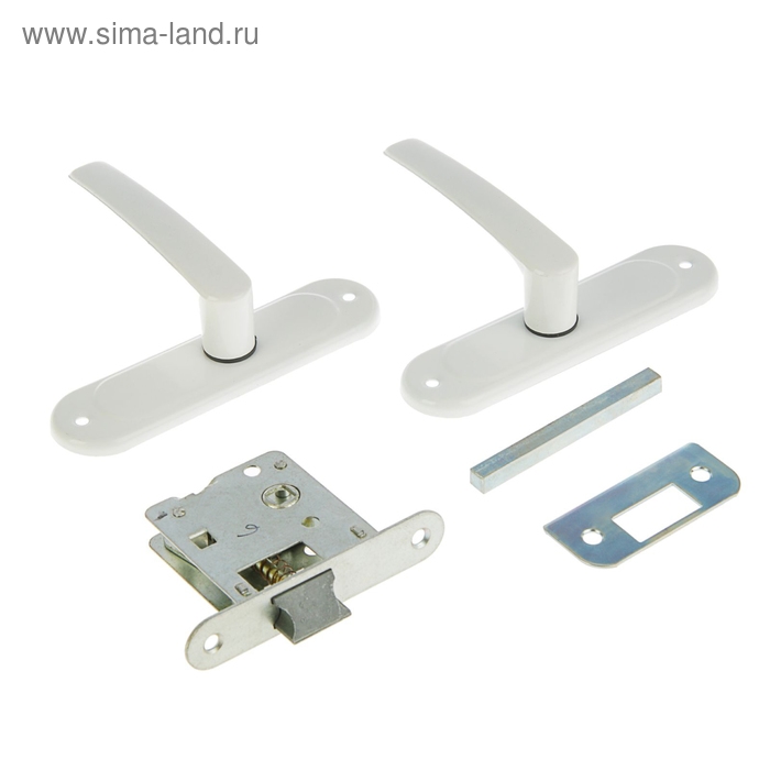 Защелка дверная Защелка дверная "Птимаш" Димитровград ЗЩ1.45, белая