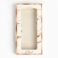 Коробка для шоколада «Мрамор», с окном, 16.4 х 8.4 х 1.7 см