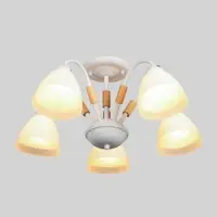 Люстра потолочная BayerLux &laquo;Нельсен&raquo;, 5хЕ27, 40 Вт, белый, 57&times;57&times;25 см