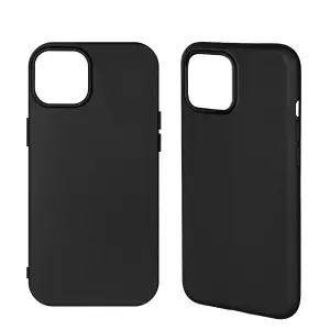 Чехол для iPhone 14 TPU матовый черный