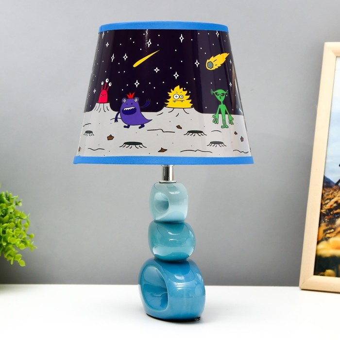 Настольная лампа Настольная лампа "Космические обитатели" Е14 40Вт 25х25х38 см RISALUX
