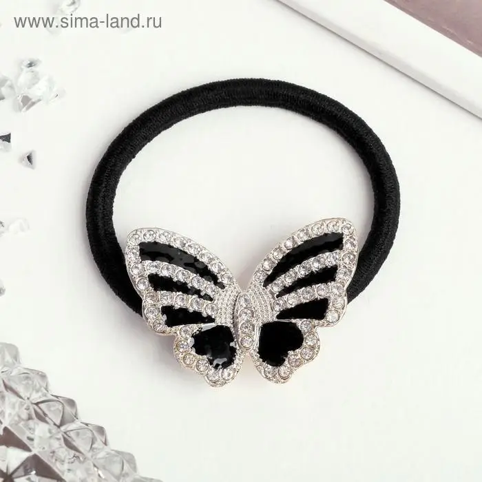 Резинка для волос Резинка для волос "Онель" бабочка, 4 см, микс