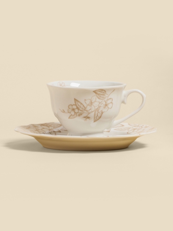 Чайная пара SL Home «Аманде», чашка 220 мл, блюдце 17×17×2 см, фарфор, белая Чайная пара SL Home «Аманде», чашка 220 мл, блюдце 17×17×2 см, фарфор, белая