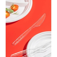 Нож одноразовый Комус прозрачный, 18 см, ПС 50шт./уп