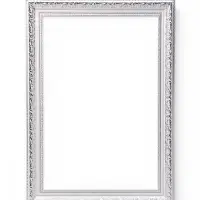 Рама для картин и зеркал Elegance de Lumi, 40&times;60 см, пластик, белая с серебром