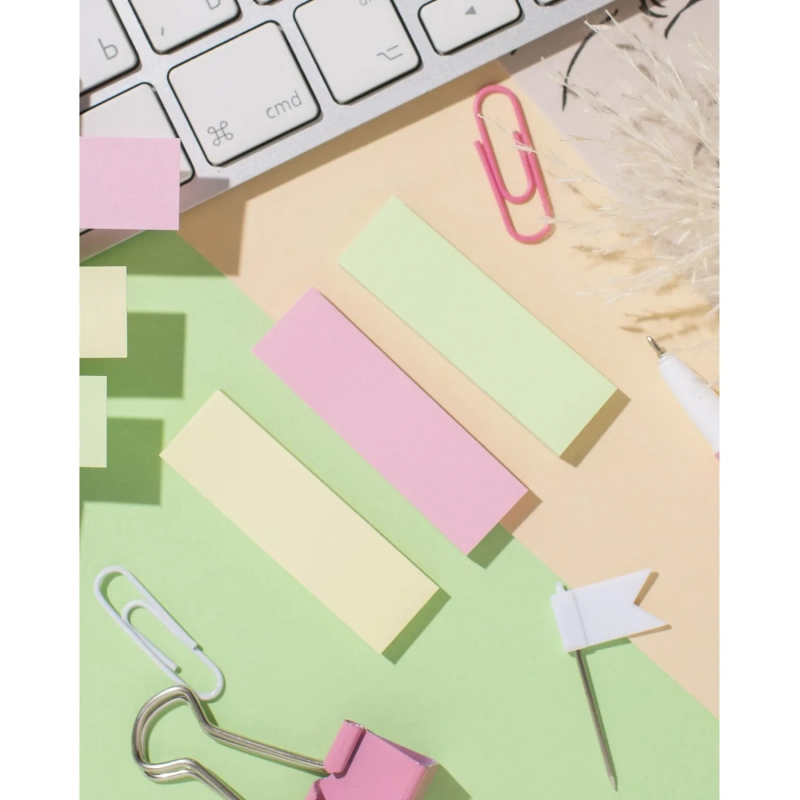 Клейкие закладки бумажные 3цв.по 40л. 15ммх50 Attache