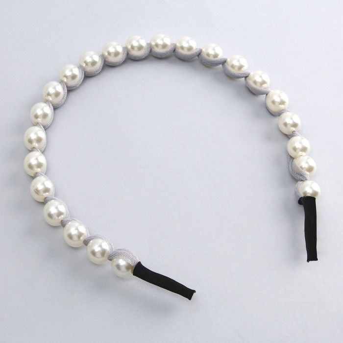 Ободок для волос с жемчугом новогодний «For you» на Новый год Ободок для волос с жемчугом новогодний «For you» на Новый год