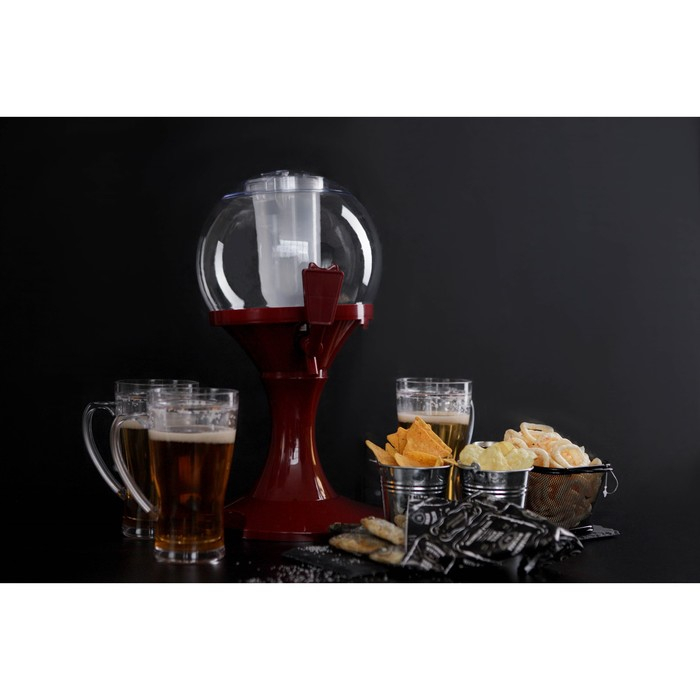 Башня пивная «Сфера», 3 л, цвет красный Башня пивная «Сфера», 3 л, цвет красный