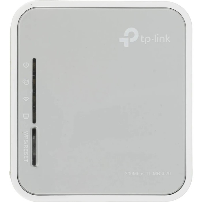 Wi-Fi роутер TP-Link TL-MR3020, 300 Мбит/с, 1 порт 100 Мбит/с, белый Wi-Fi роутер TP-Link TL-MR3020, 300 Мбит/с, 1 порт 100 Мбит/с, белый