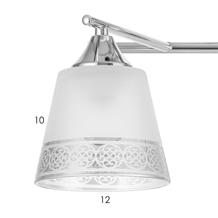 Светильник потолочный Ангела 52х52х27 , 3х60Вт Е27, Хром Светильник потолочный Ангела 52х52х27 , 3х60Вт Е27, Хром