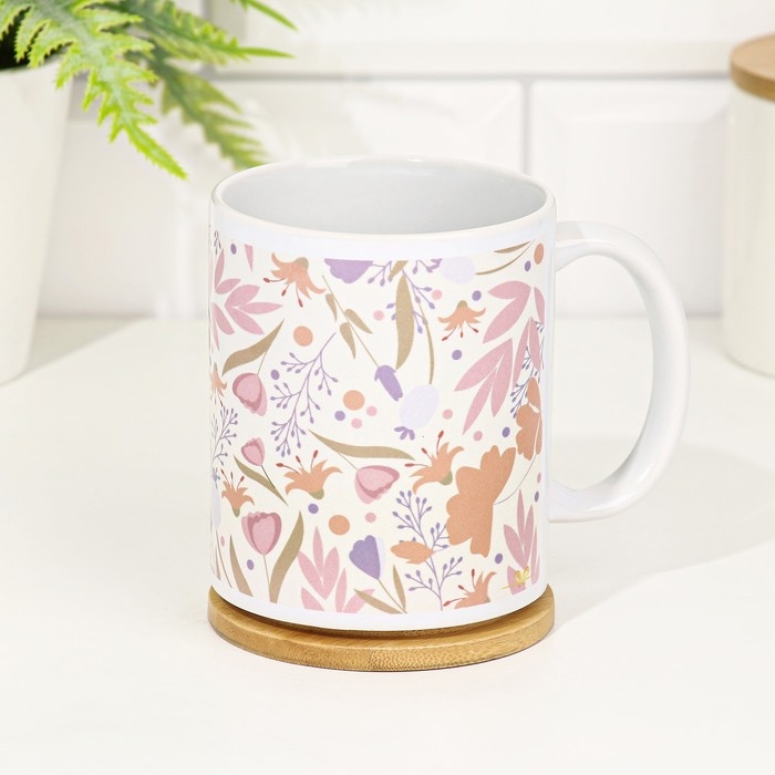 Кружка сублимация Кружка сублимация "Самой нежной!" 320 мл, с нанесением