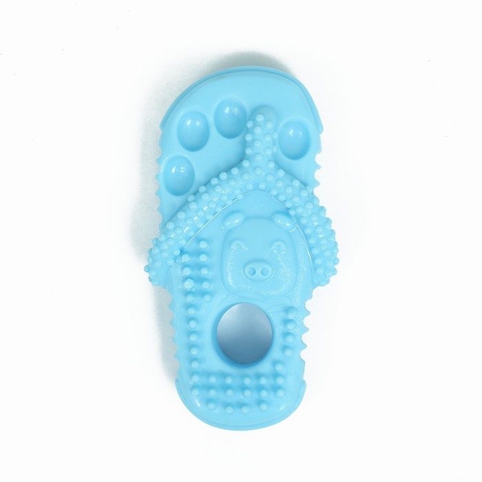 Игрушка для собак  Игрушка для собак "Шлёпка", TPR,  массажная, 12 х 6,2 см, голубая