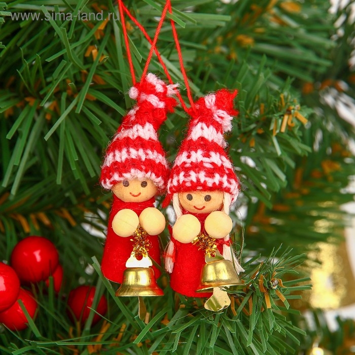 Игрушка - подвеска «Малыш-колокольчик», МИКС