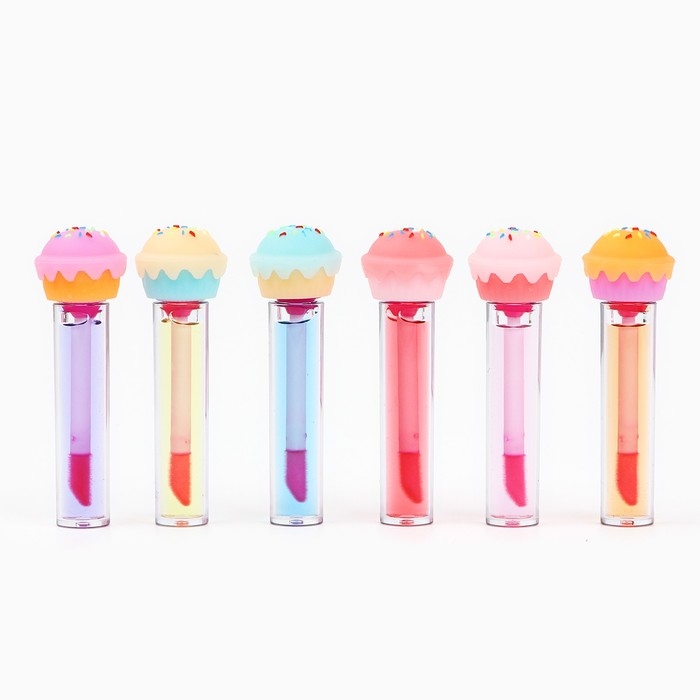 Детский блеск для губ «Пироженка», 8 мл, МИКС