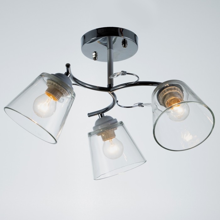 Люстра Люстра "Аиша" 3хЕ27 40Вт хром 50х50х27 см BayerLux