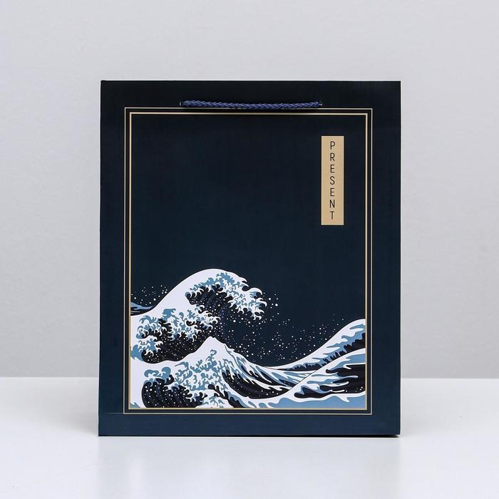 Пакет подарочный ламинированный вертикальный, упаковка, «Present», ML 23 х 27 х 11,5 см Пакет подарочный ламинированный вертикальный, упаковка, «Present», ML 23 х 27 х 11,5 см