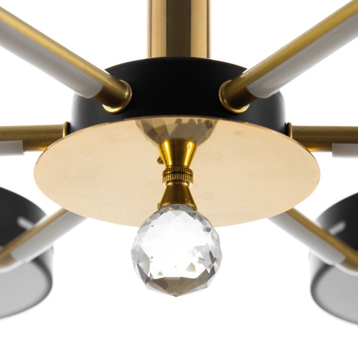 Люстра Люстра "Нестер" 6хLED 156Вт 3000-6000К черно-золотой 87х87х35 см BayerLux