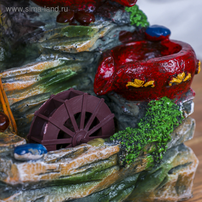 Фонтан "Кувшинчики в лесу" 13х16х20 см (с подсветкой)