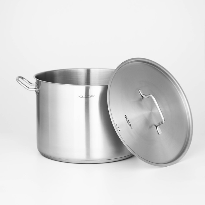 Кастрюля «Общепит», 15 л, d=30 см, h=22 см, капсульное дно, индукция Кастрюля «Общепит», 15 л, d=30 см, h=22 см, капсульное дно, индукция