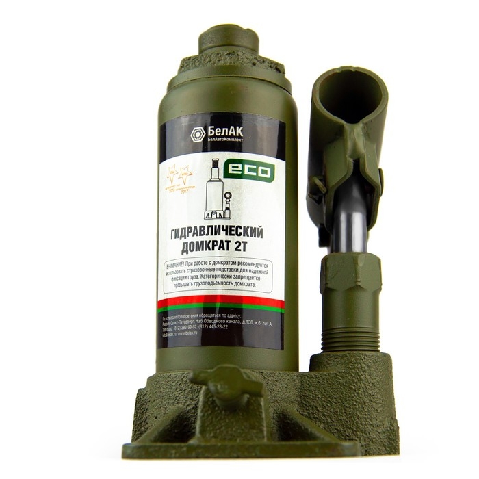 Домкрат гидравлический  Домкрат гидравлический "БелАК" ECO БАК.70011, подъем/подхват 278/148 мм, 2 т