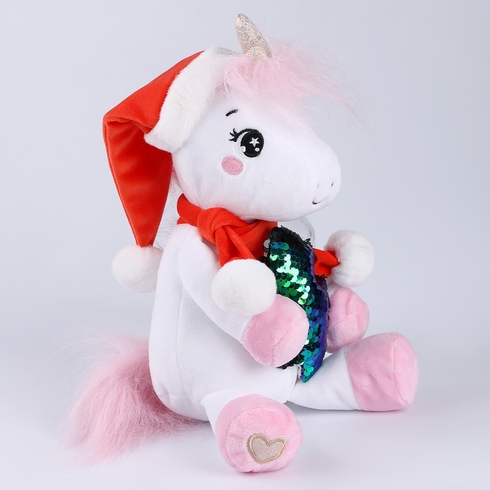 Мягкая игрушка «Единорожка», новогодняя, 21 см Мягкая игрушка «Единорожка», новогодняя, 21 см