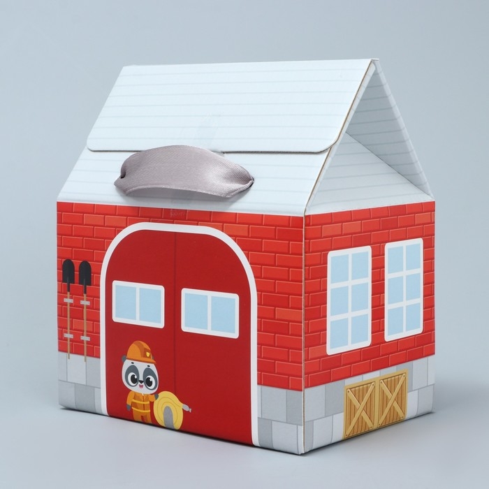 Коробка подарочная складная, упаковка, «Пожарная станция », 15 х 18 х 10 см Коробка подарочная складная, упаковка, «Пожарная станция », 15 х 18 х 10 см