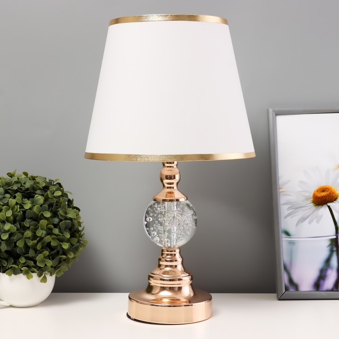 Настольная лампа с подсветкой Настольная лампа с подсветкой "Лейла" Е27 40Вт золото 25х25х44 см