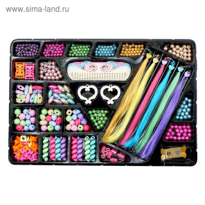 Набор парикмахера «Плетём косы» с аксессуарами для волос Набор парикмахера «Плетём косы» с аксессуарами для волос