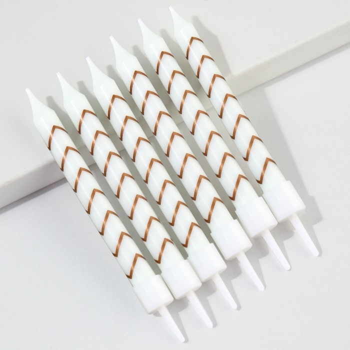 Свечи для торта «С Днем рождения», 6 шт.,9 х 0,8 см Свечи для торта «С Днем рождения», 6 шт.,9 х 0,8 см