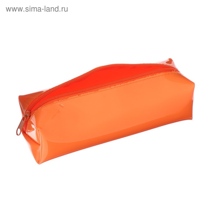 Пенал мягкий, 1 отделение, 60 х 195 х 50 мм, объёмный, искусственная кожа, Neon К-721, Оранжевый Пенал мягкий, 1 отделение, 60 х 195 х 50 мм, объёмный, искусственная кожа, Neon К-721, Оранжевый