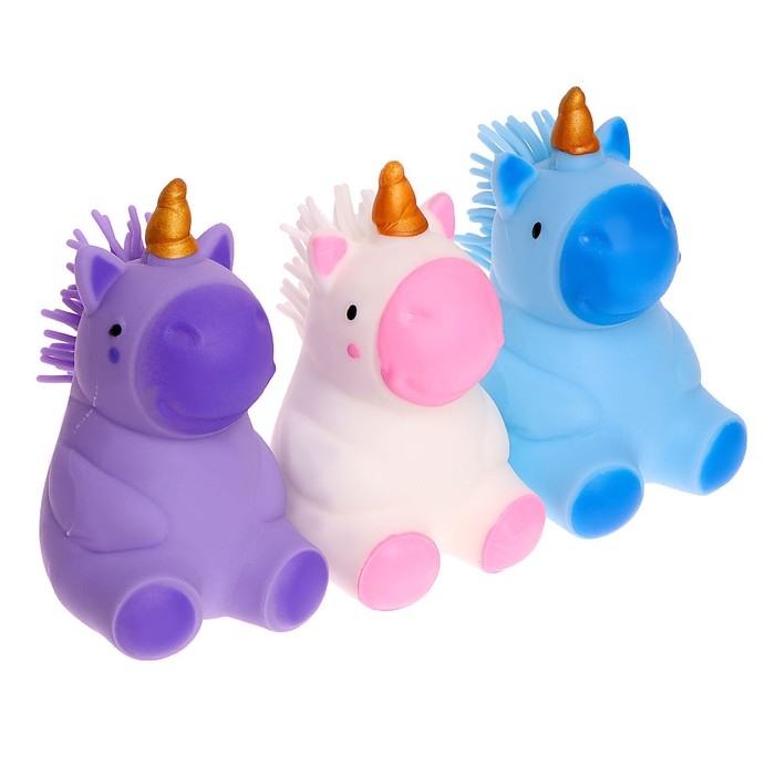 Антистресс сквиш мялка «Единорожка», с пастой, цвета МИКС, в шоубоксе Антистресс сквиш мялка «Единорожка», с пастой, цвета МИКС, в шоубоксе